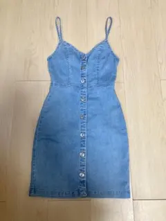 【値引しました！】H＆M ワンピース キッズ デニム ミニワンピ