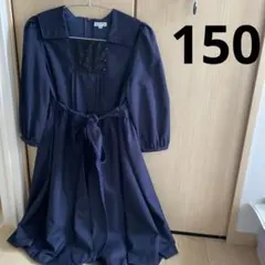 Catherine Cottage ワンピース 150 ネイビー　七分袖