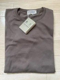 ジョンスメドレー　HATFIELD クルーネック　BEIGE MUSK サイズSのサムネイル