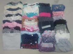 女の子服120サイズセット☆子ども服40着☆半袖多めまとめ売り☆お着替え用