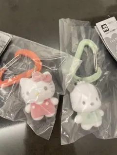 【新品】カラフルカラビナマスコットチャーム サンリオ　キティ　ポチャッコ　セット
