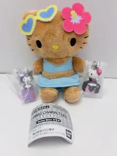 3点セット日焼けキティ サンリオキャラクターズ 平成ギャル