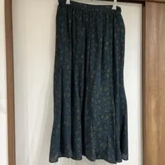 ♡美品earth music＆ecology✖️フラワーロングスカート　F