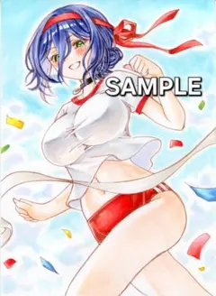手描きイラスト チェンソーマン レゼ 体育祭 ※難アリ☆おまけ付き ファンアート