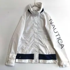 188　NAUTIC　ナイロンジャケット　M　白　US古着　レディス