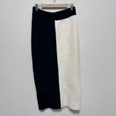 DASY ツートンタイトスカート 白黒 XL 美品