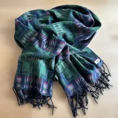 幾何学模様の大判ストール