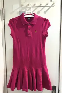 2000s当時物　ラルフローレン半袖ポロシャツフレアスカートドッキングワンピース