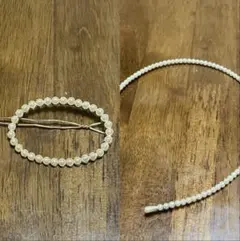 パール装飾 ヘアアクセサリー　2点セット