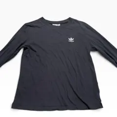 adidas トレフォイル 長袖Tシャツ ブラック