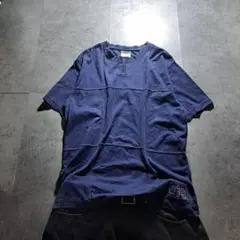 90s CHAPS striped henley neck s/s y2k