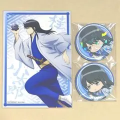 「銀魂 TSUTAYA コラボ 走る ミニキャラ 缶バッジ 特典ポストカード」桂