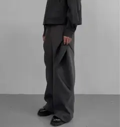 BAOVICTO 変形ワイドパンツ　ブラック