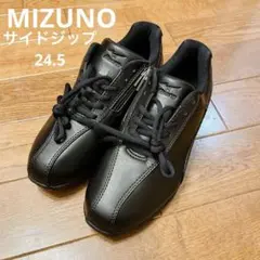 ブラック スニーカー ベルクロストラップ付き - メルカリ