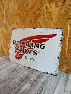 ブリキ看板　REDWING　レッドウィング　ブーツ
