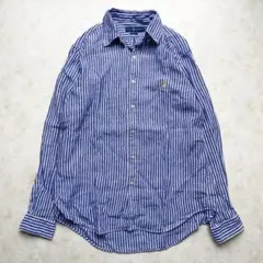 Polo Ralph Lauren リネン ストライプシャツ XS - メルカリ