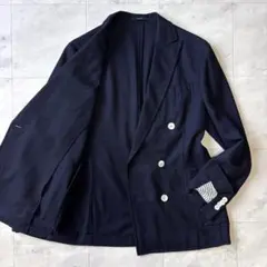 【名品図鑑】ボリオリ DOVER ウールホップサックダブルジャケット 44 伊製