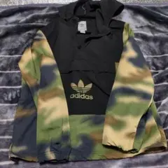 adidas カモフラージュ ナイロンジャケット M