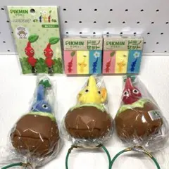 〖新品未開封〗ピクミン引っこ抜きぬいぐるみマスコット⭐︎ヘアクリップ⭐︎ドミノセット