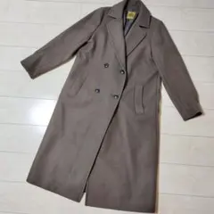 【ハミルトン】ダブルチェスター ロングコート高級生地使用