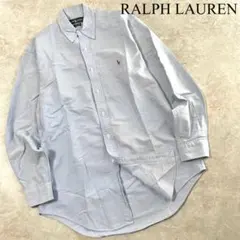 RALPH LAUREN ロゴ刺繍 ボタンダウン 長袖 オックスフォードシャツ