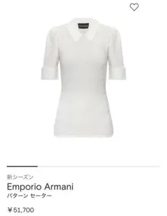 h*y様 【新品・未使用】EMPORIO ARMANI 半袖ニット トップス ホのサムネイル