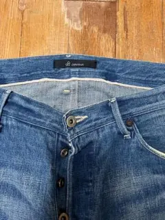Johnbull ジョンブル ボタンフライ デニムパンツ L 日本製 インディゴのサムネイル
