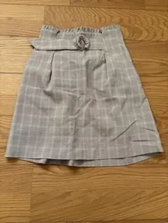 MAJESTIC LEGONグレー 系チェック柄 スカート Mサイズ