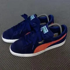PUMA SUEDE　プーマ スエード　ネイビー・オレンジ　24.5