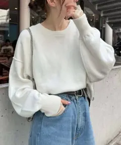 CIAOPANIC TYPY スウェットライクボリュームスリーブニット