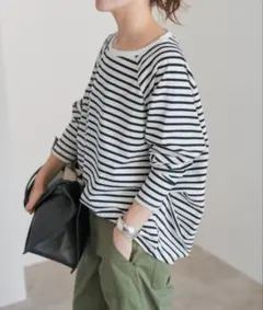 【1度着用のみ美品】 スピックアンドスパン ボートネックプルオーバー 25SS 2026年最新】spick & spanボートネック プルオーバーの人気アイテム