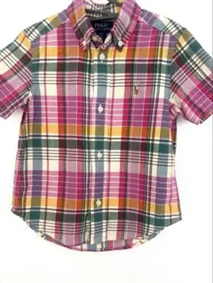 Polo Ralph Lauren【ポロラルフローレン】半袖チェックシャツ 3T