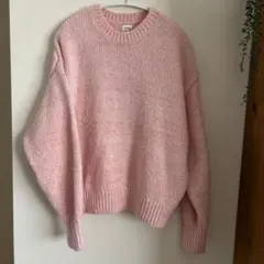 Ungrid カラーモヘヤ混ルーズニット　ピンク