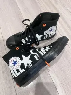 Converse All Star ハイカット ブラック オレンジ　24cm