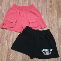 ハワイ購入 Pink Velvet ハーフパンツ 2枚セット 120