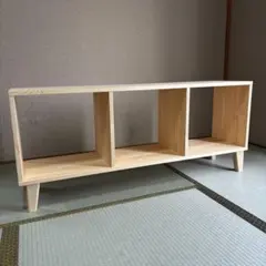 オープンシェルフ ひのき ハンドメイド 無垢 木製 無添加 無塗装 2×2