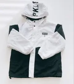 ピンクラテ　フード付きナイロンジャケット