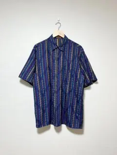 希少 イタリア製 MISSONI マルチストライプ ジグザグ 半袖シャツのサムネイル