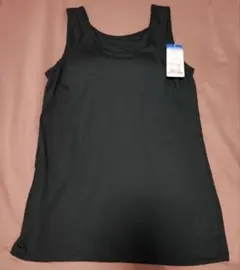 カップ付きブラックタンクトップ Lサイズ新品未使用