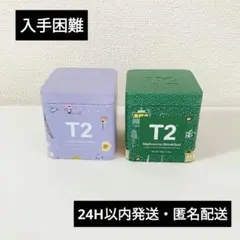 【入手困難】T2 紅茶 空き缶 キャニスター 2個セット 工作素材