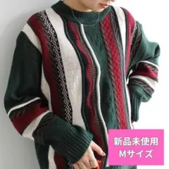新品 未使用 タグ付 Fun Fashion Future ジャカードニット M