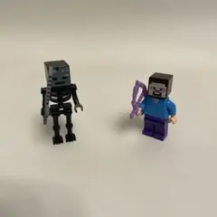 LEGO Minecraft スティーブ スケルトン ミニフィグセット