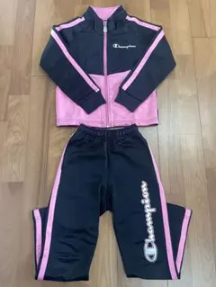 Champion チャンピオン　ジャージセット 120 黒/ピンク