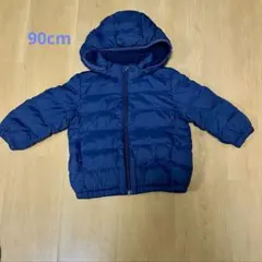 UNIQLO ライトウォームパデットパーカ 90cm ネイビー