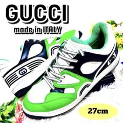 2GUCCI✨グッチ✨スニーカー✨インターロッキングG✨グリーン✨27cm✨希少のサムネイル