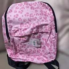 NEKO ヒョウ柄リュック　ピンク