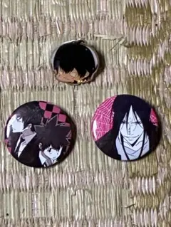 家庭教師ヒットマンREBORN! ピンバッジ 缶バッジ 3個セット 当時物