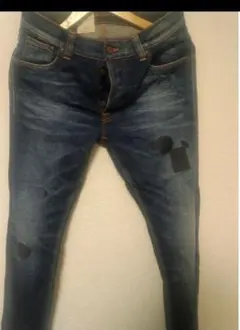 ヌーディージーンズTILTED TOR PATCH MENDED