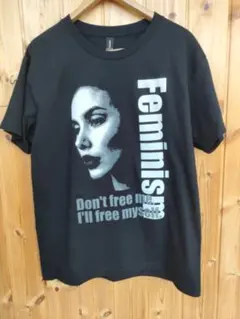 【シルクスクリーン手刷り現品のみ】Tシャツ XL ブラック