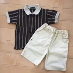 【美品】コムサイズム　ポロシャツ   パンツ   90㎝  上下セット